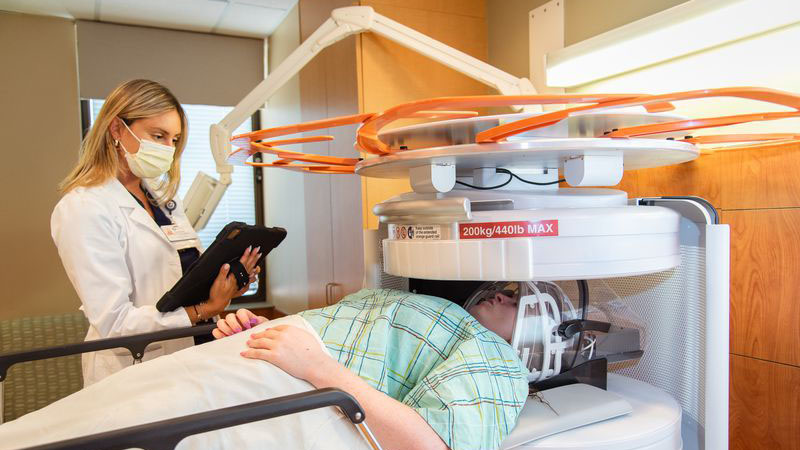 Portable MRI machine at Christ Hospital